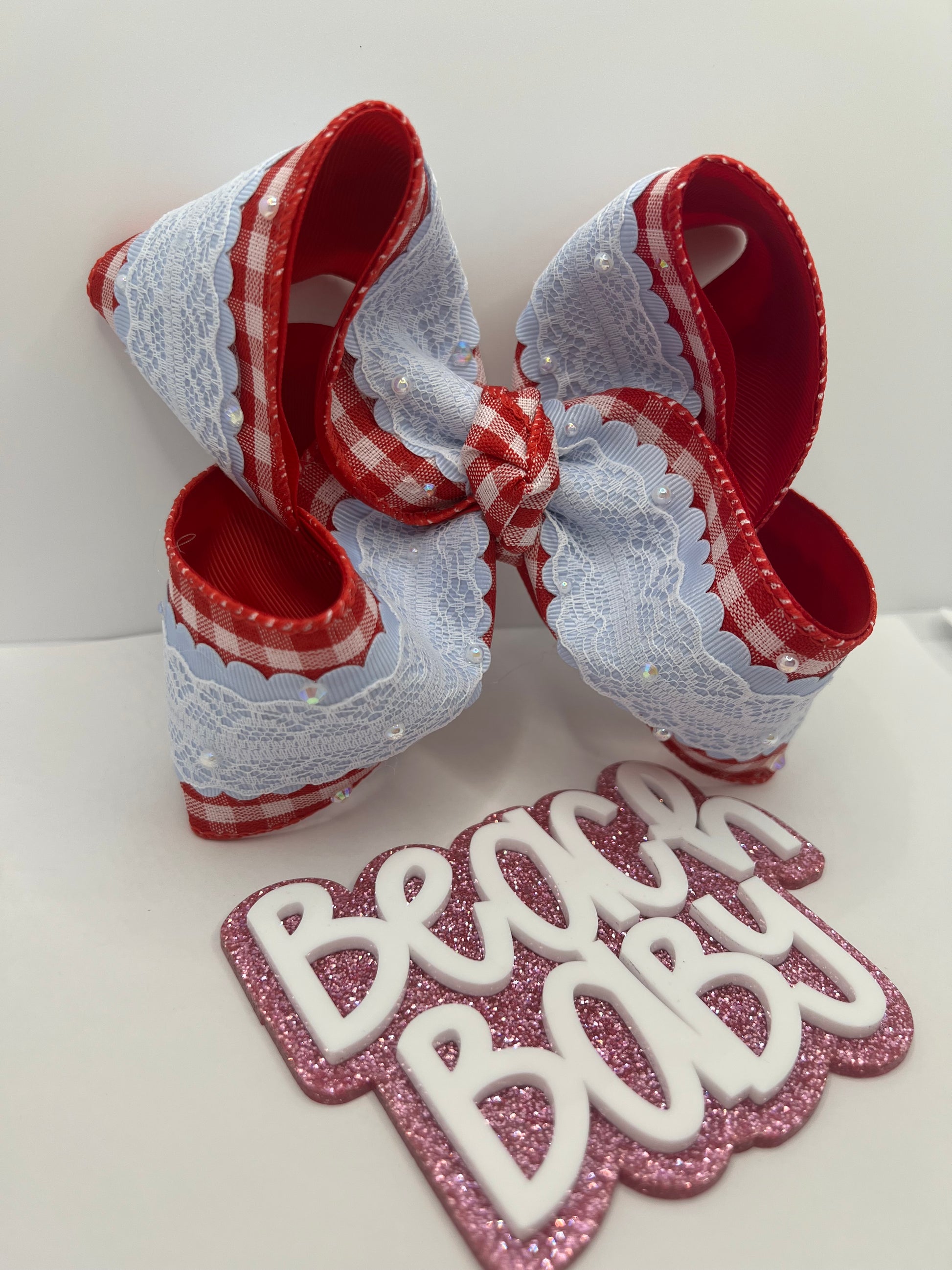 5” checkered patriotic on clip