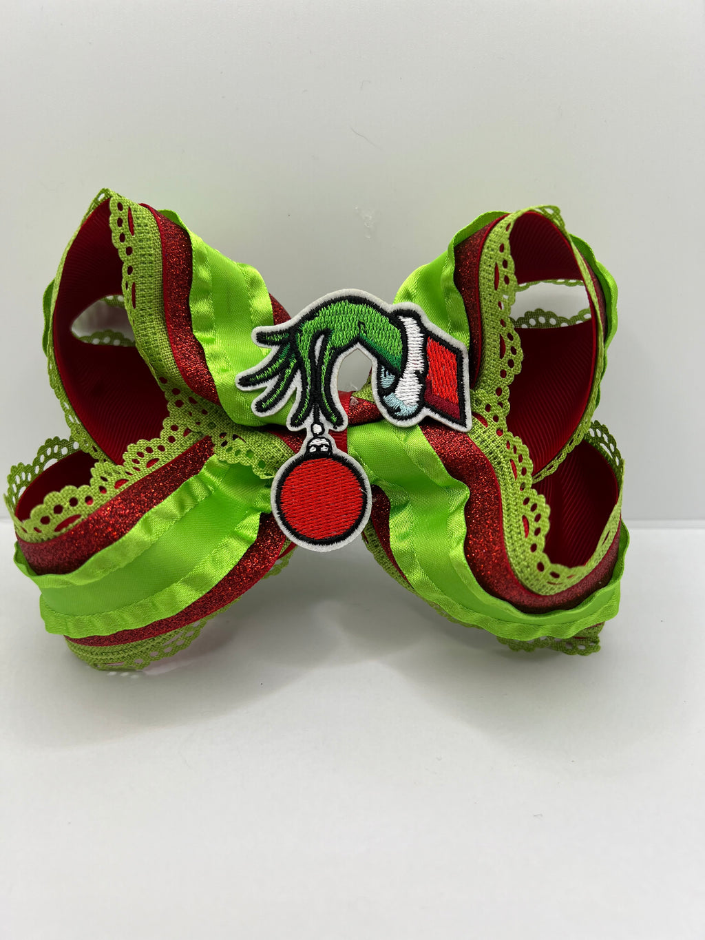 6” green & glam on clip