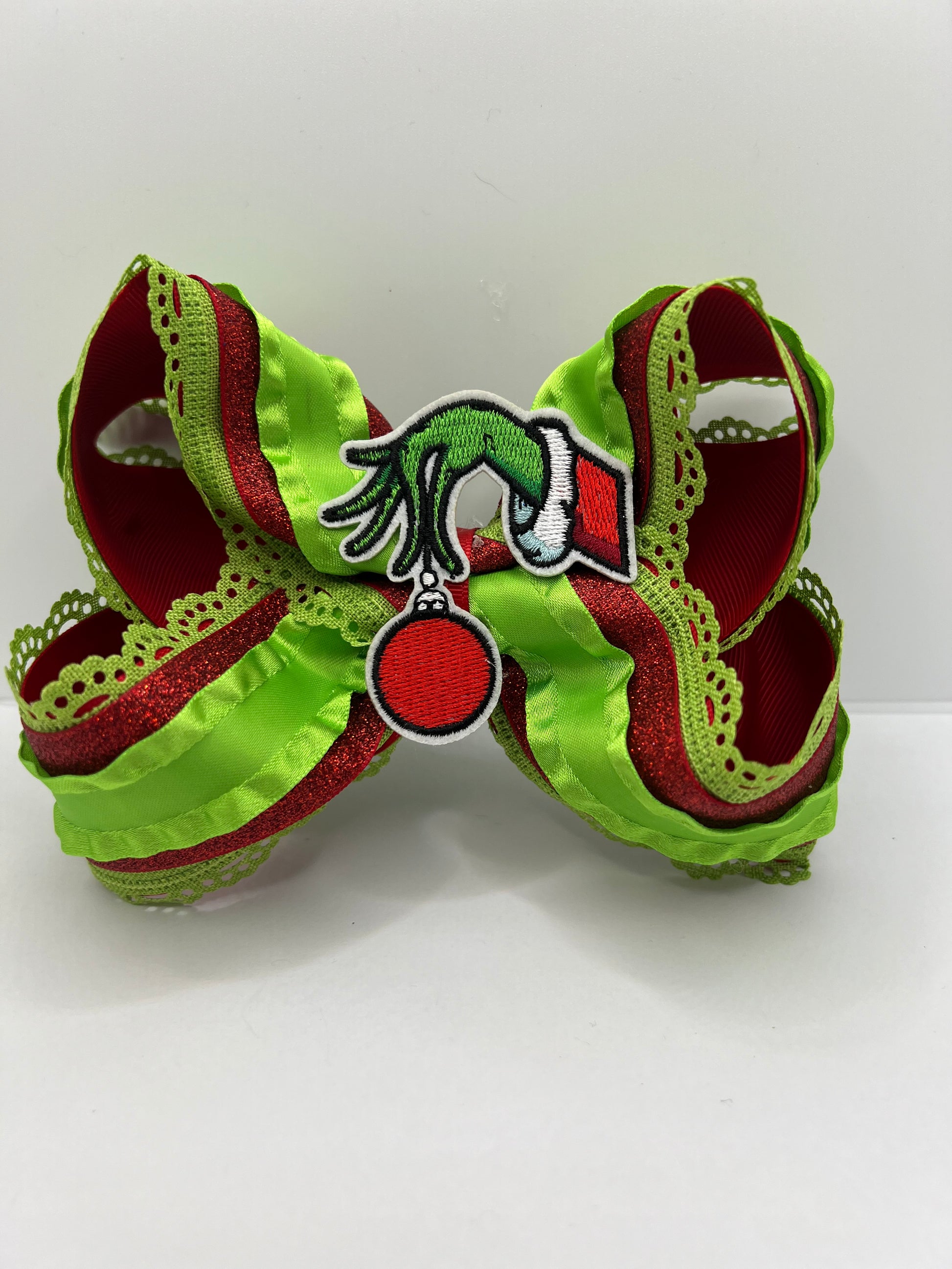 6” green & glam on clip