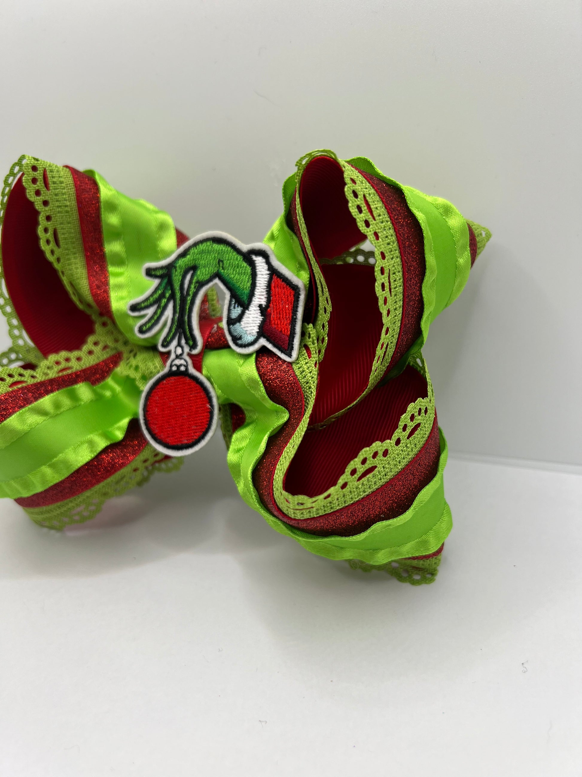 6” green & glam on clip