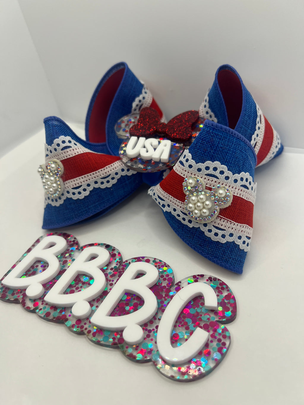 5” boujee USA babe on clip
