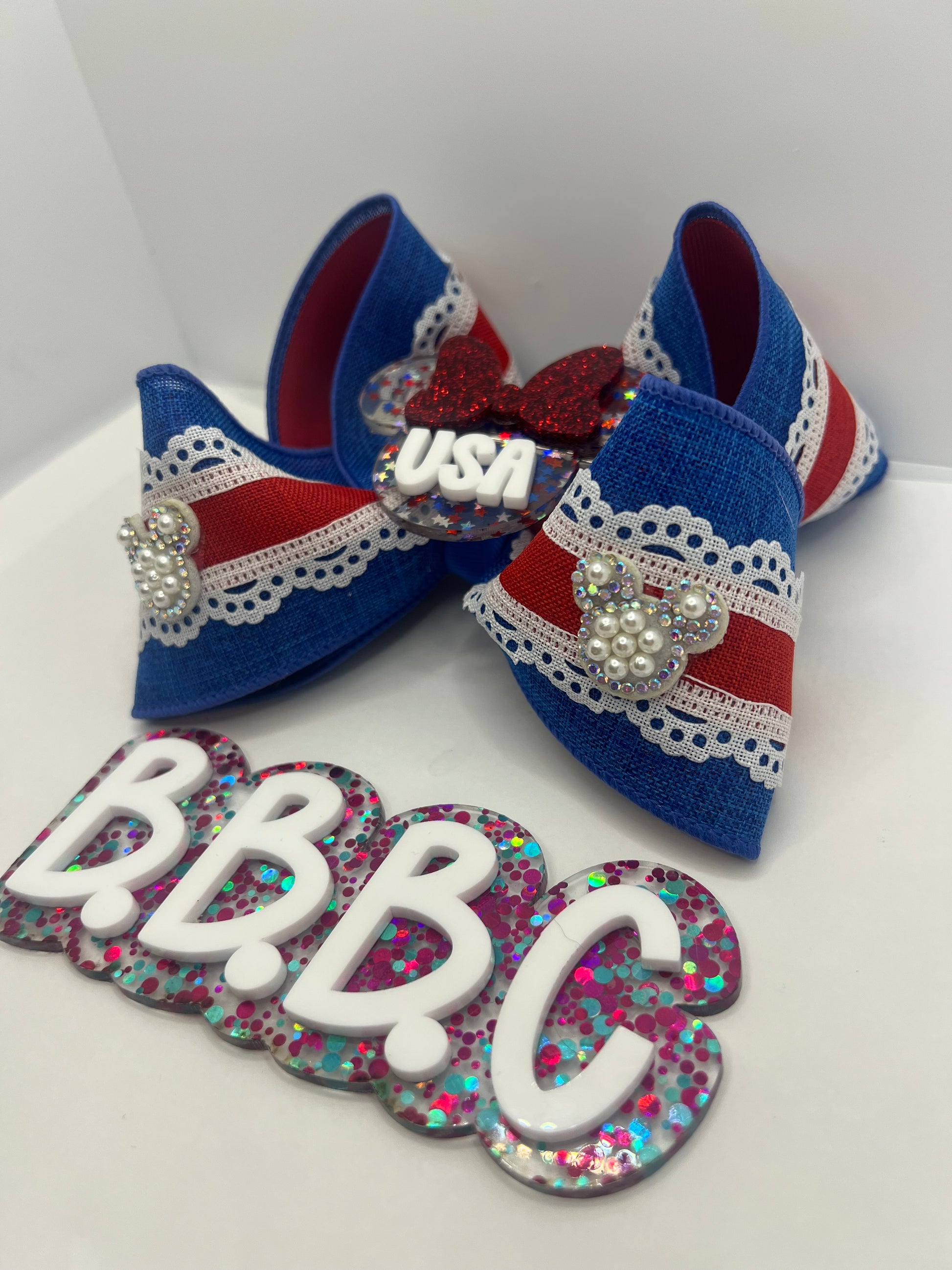 5” boujee USA babe on clip