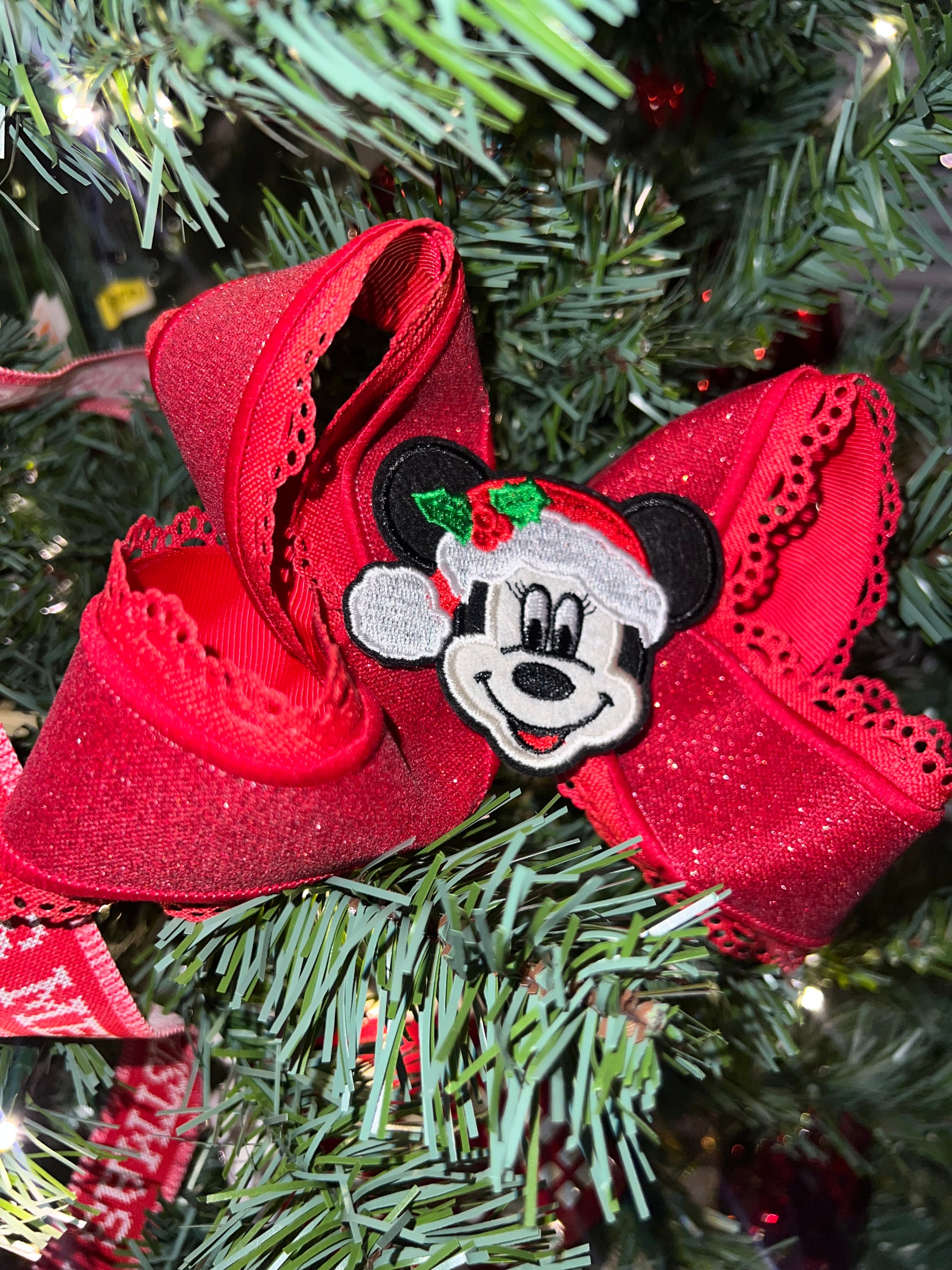 6” Santa mouse on clip