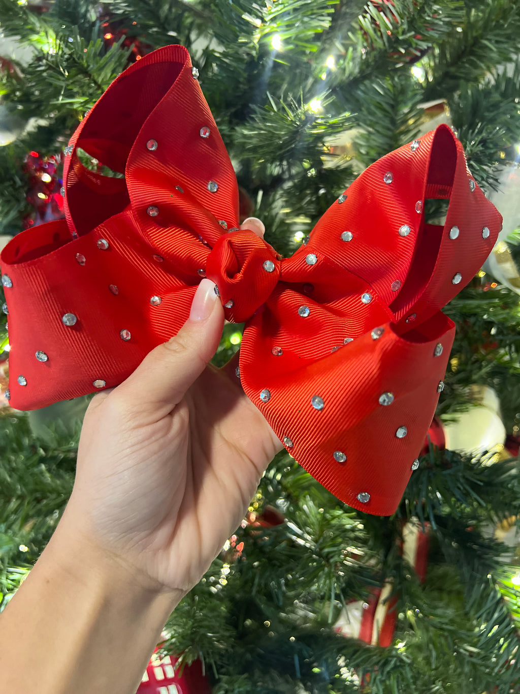 6 1/2” merry rhinestones