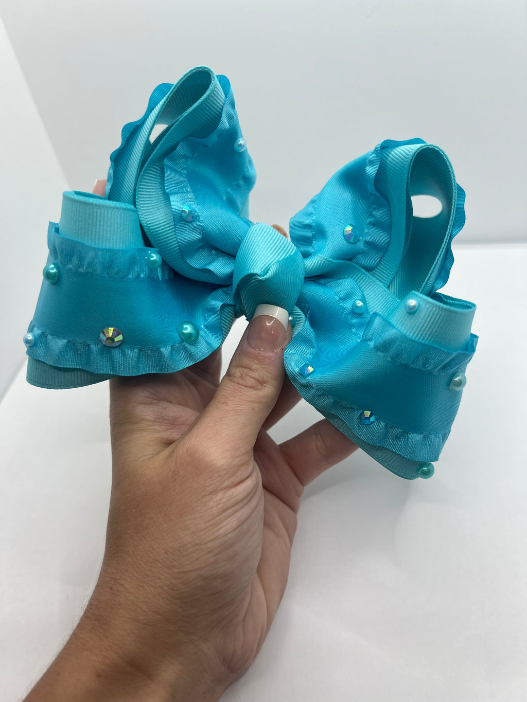 5” blue baby blue on clip