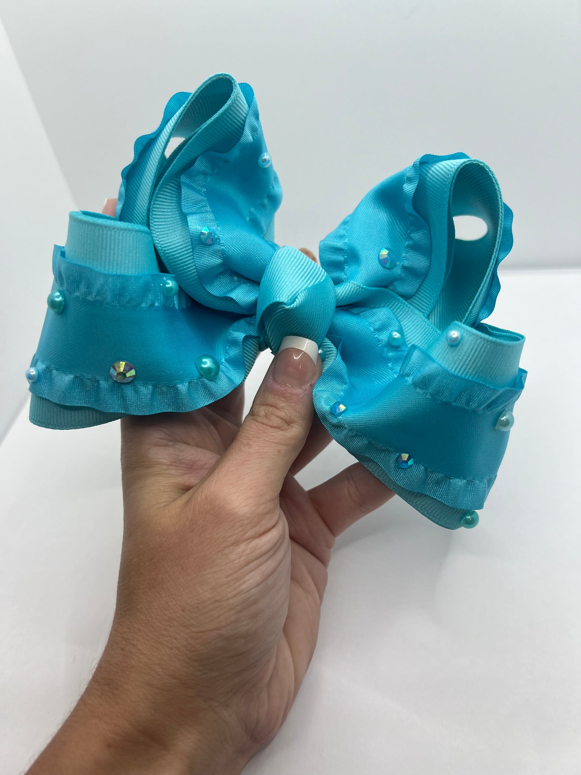 5” blue baby blue on clip