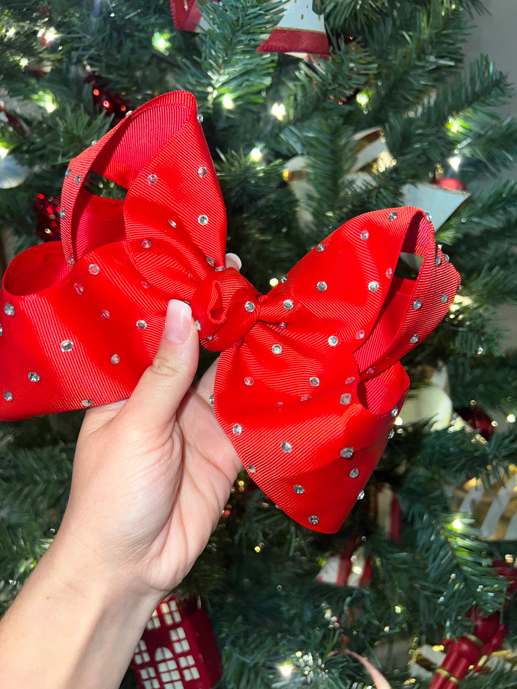 6 1/2” merry rhinestones