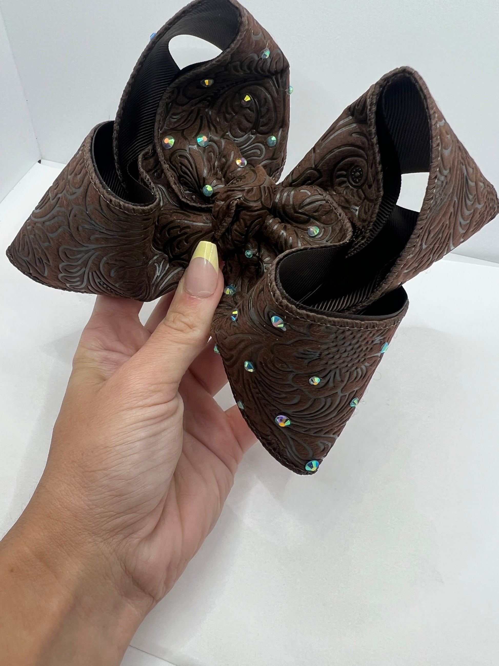 5 1/2 rhinestone cowgirl on clip