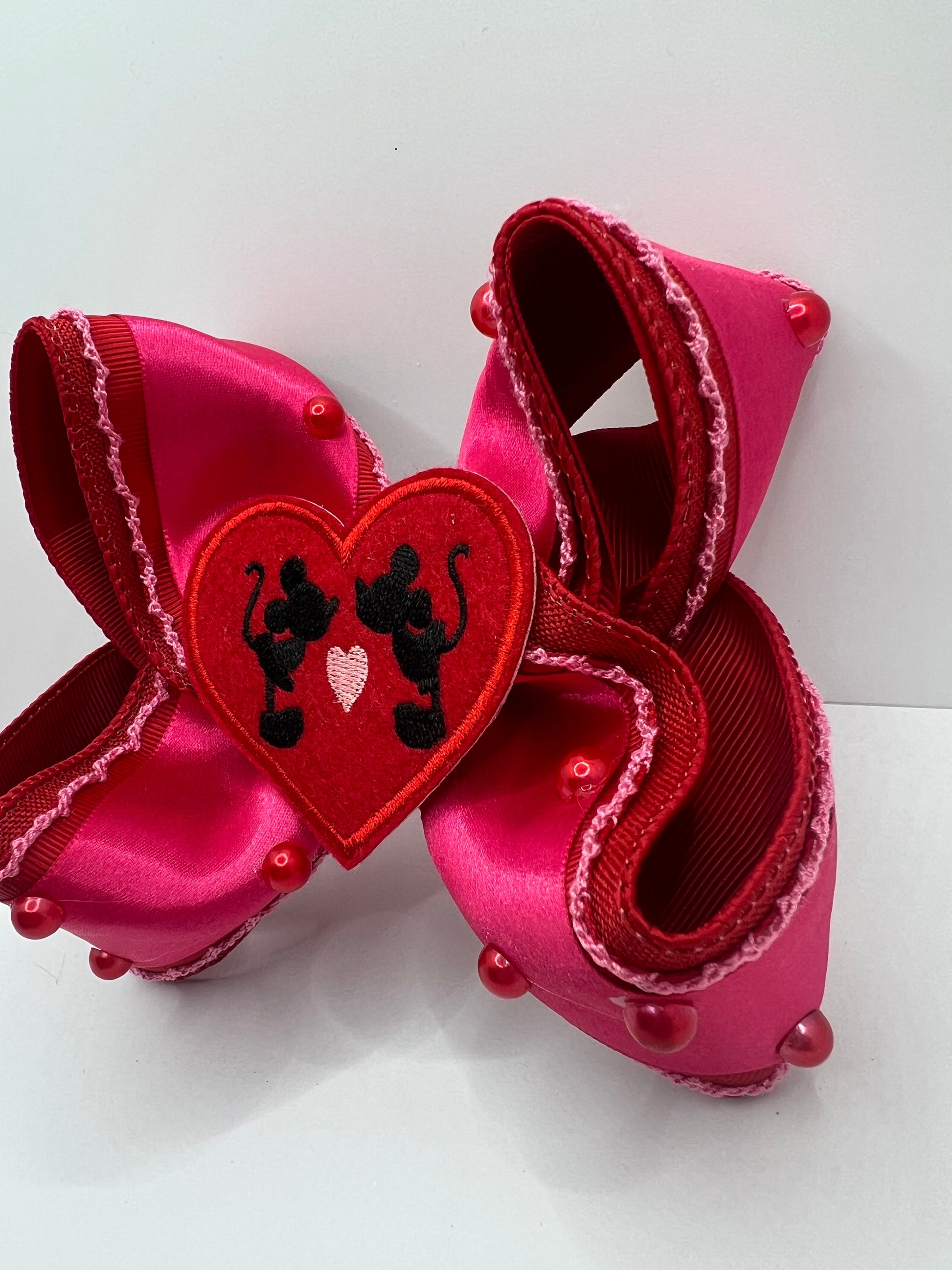5” my mousey Valentine on clip