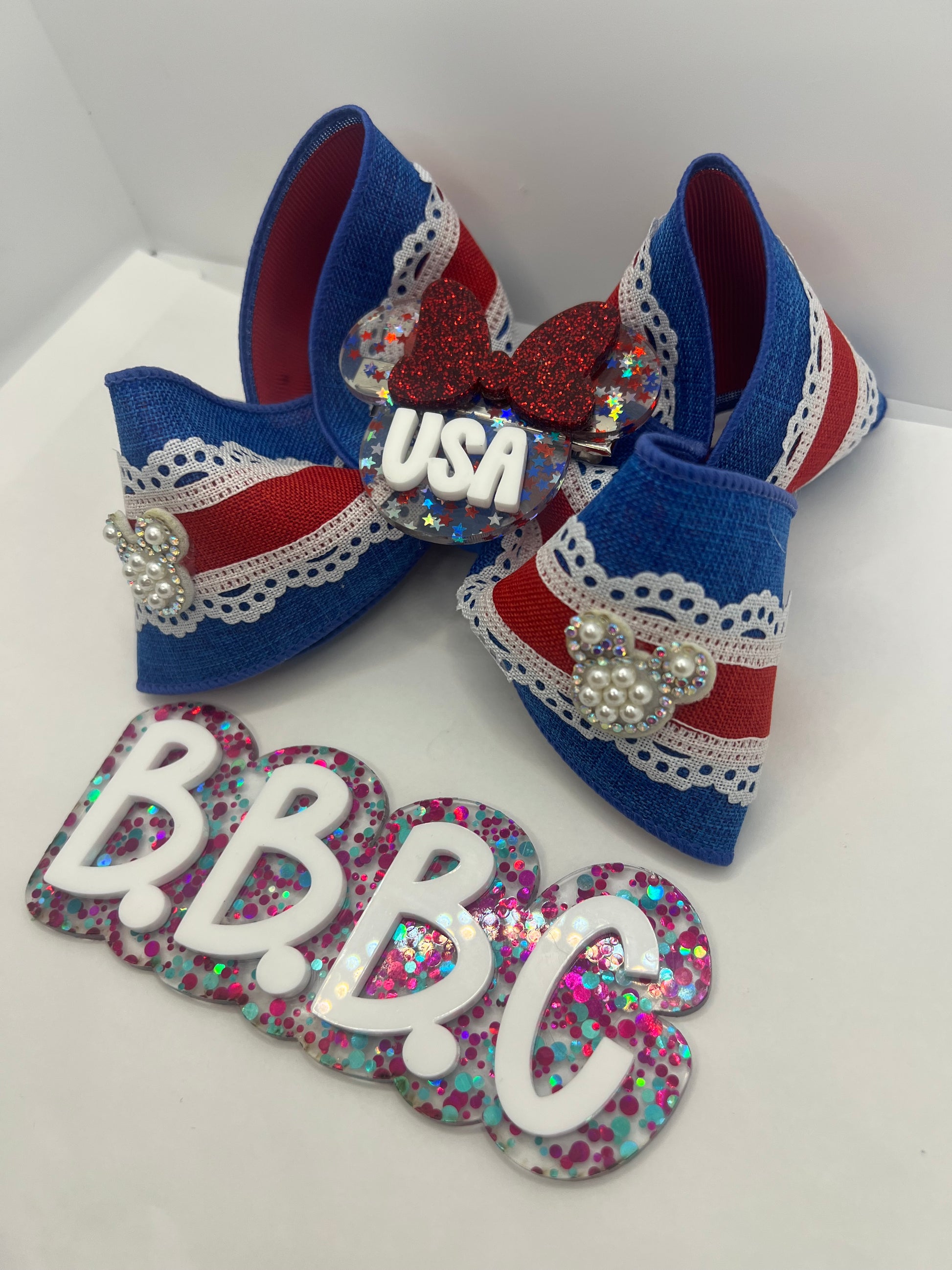 5” boujee USA babe on clip