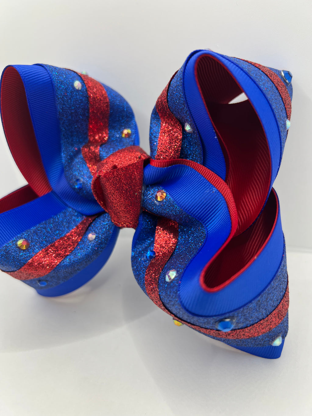 5 1/2” sparkles & stripes on clip