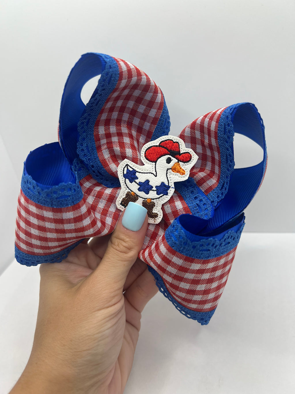 4 1/2” red white & honk on clip