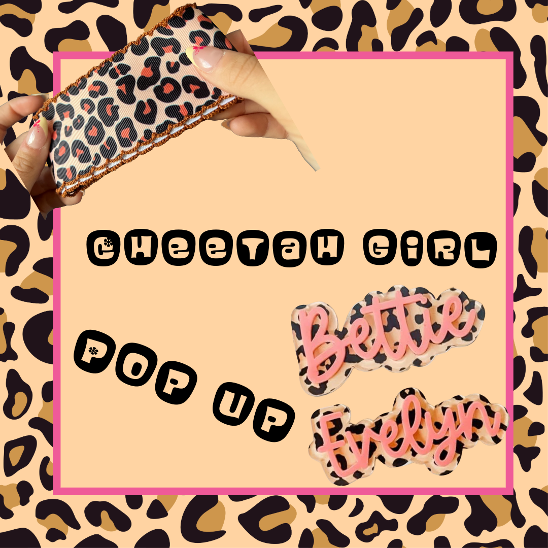 5 1/2” cheetah girl ACRYLIC pop up!