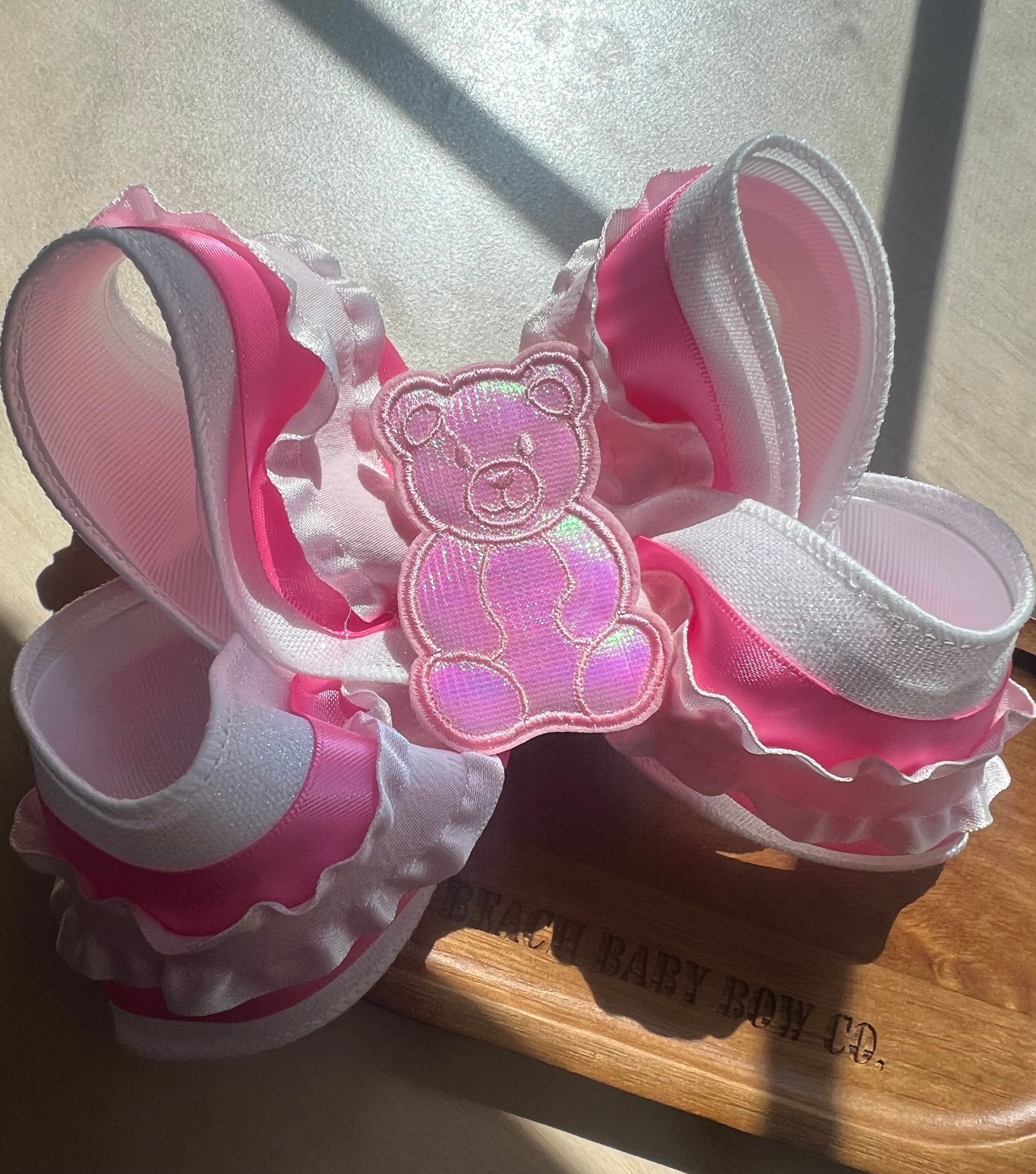 6” candy ruffles bow 🍭