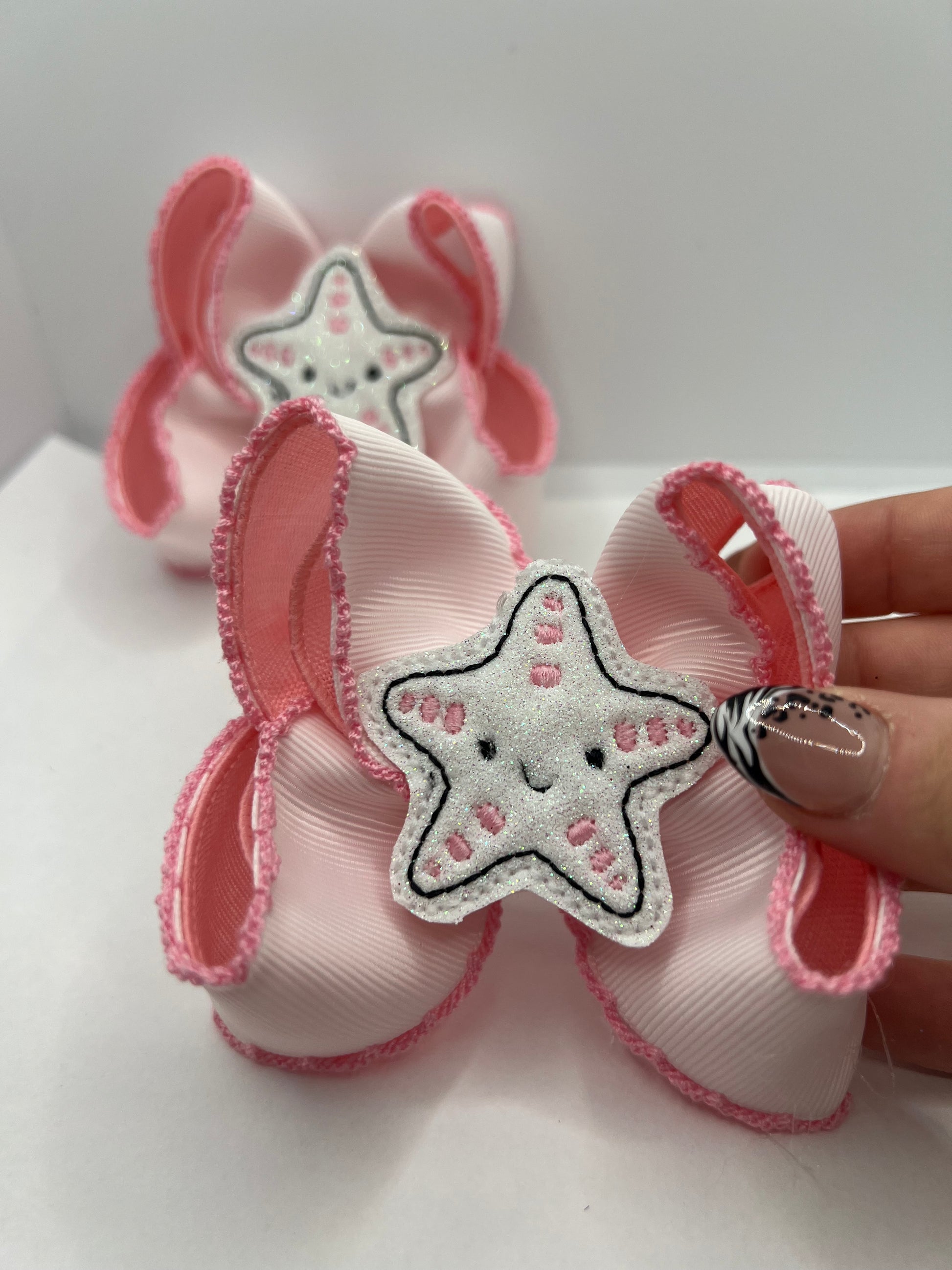 3” pink sea star piggies