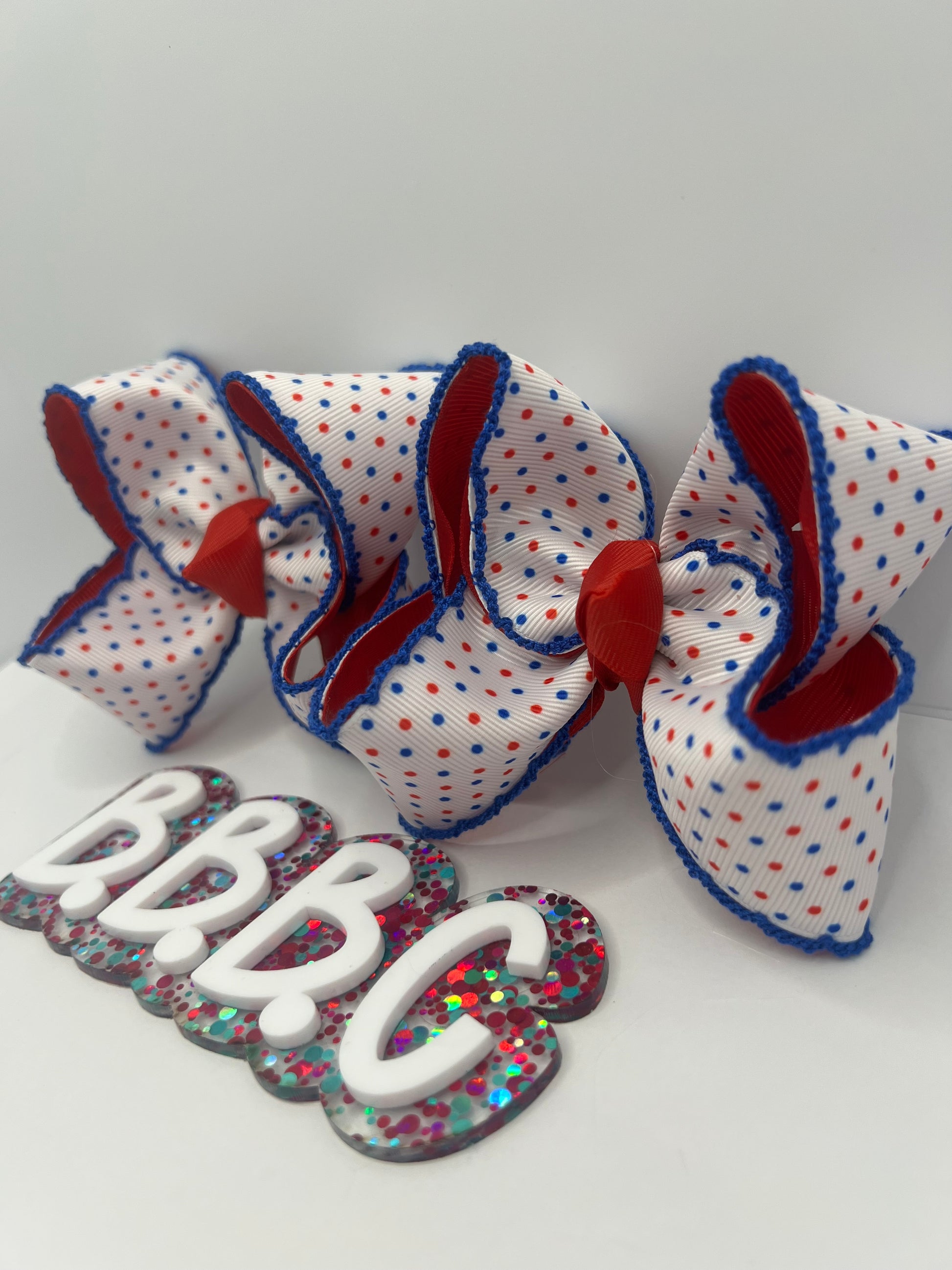 3” polka dot USA piggies