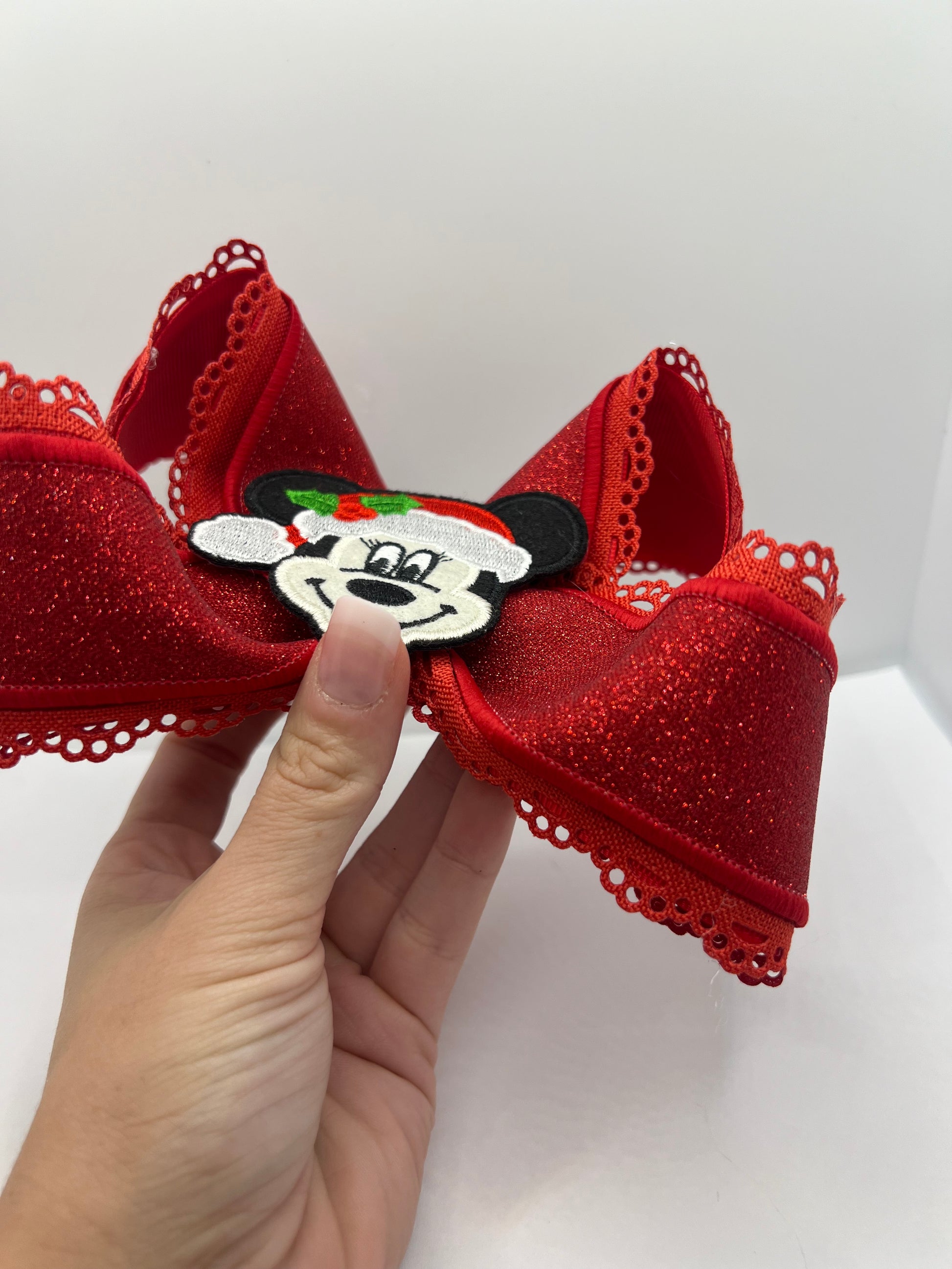 6” Santa mouse on clip