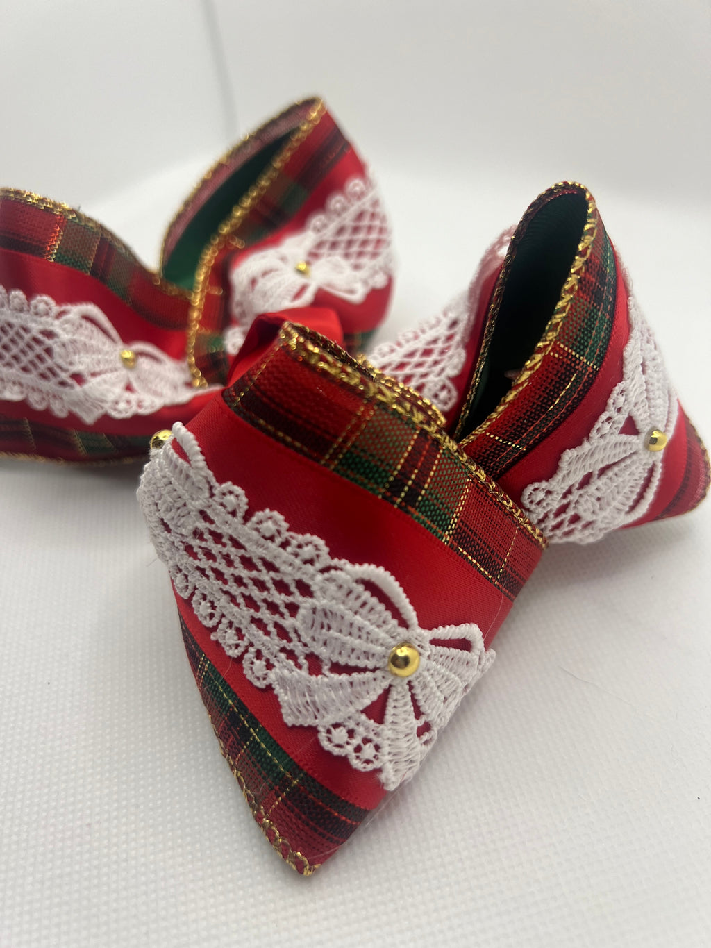 5 1/2” Christmas classic bow lace