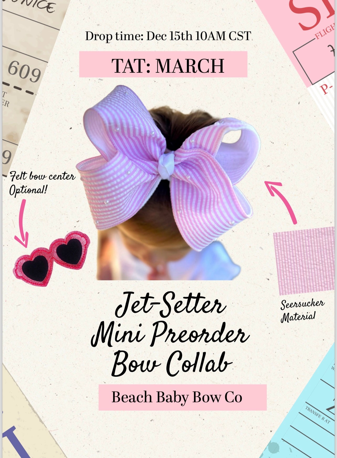 5” Jet-Setter bow collab