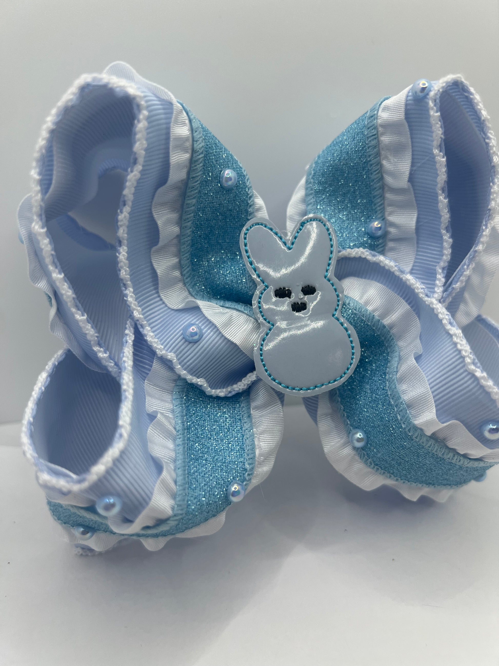 4” powder blue peep on clip