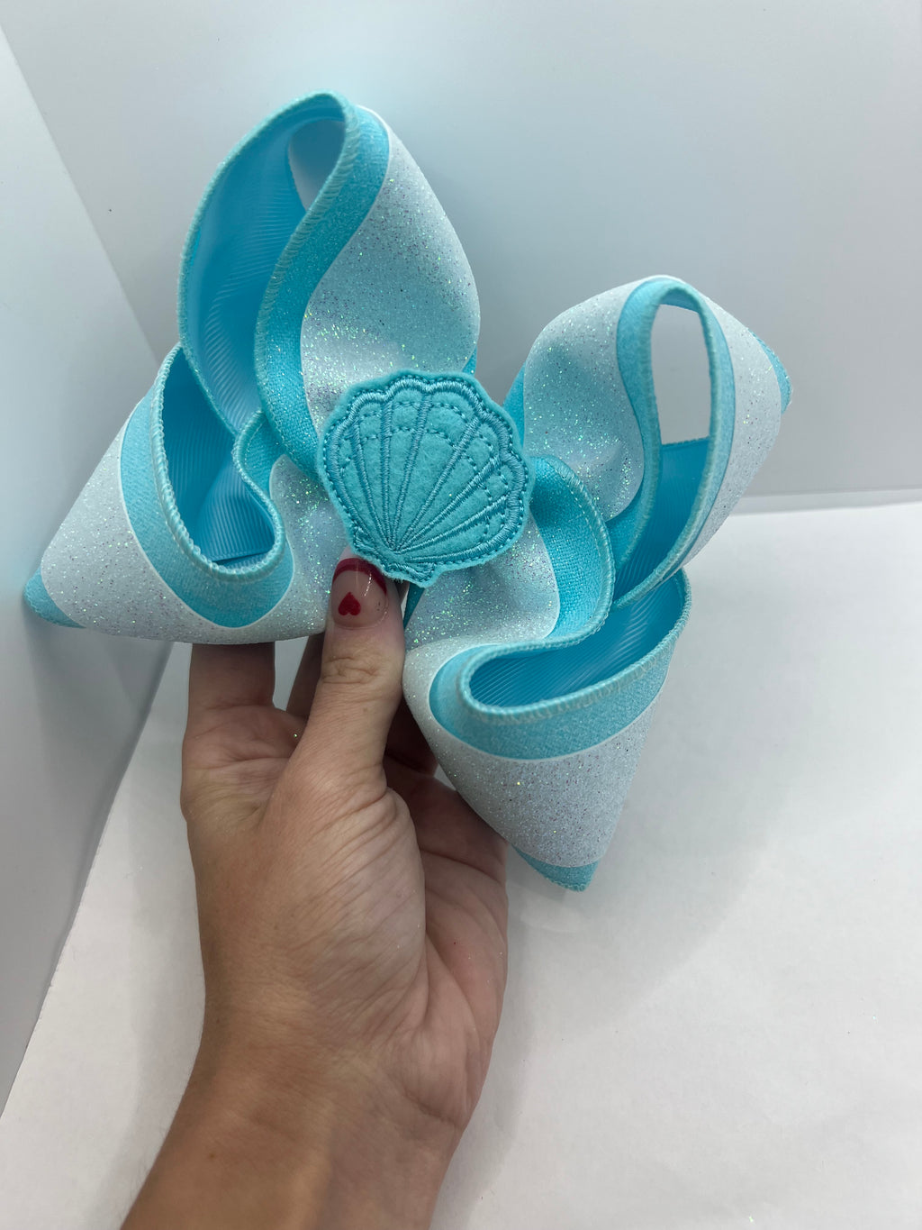 6” seaside sparkle on clip