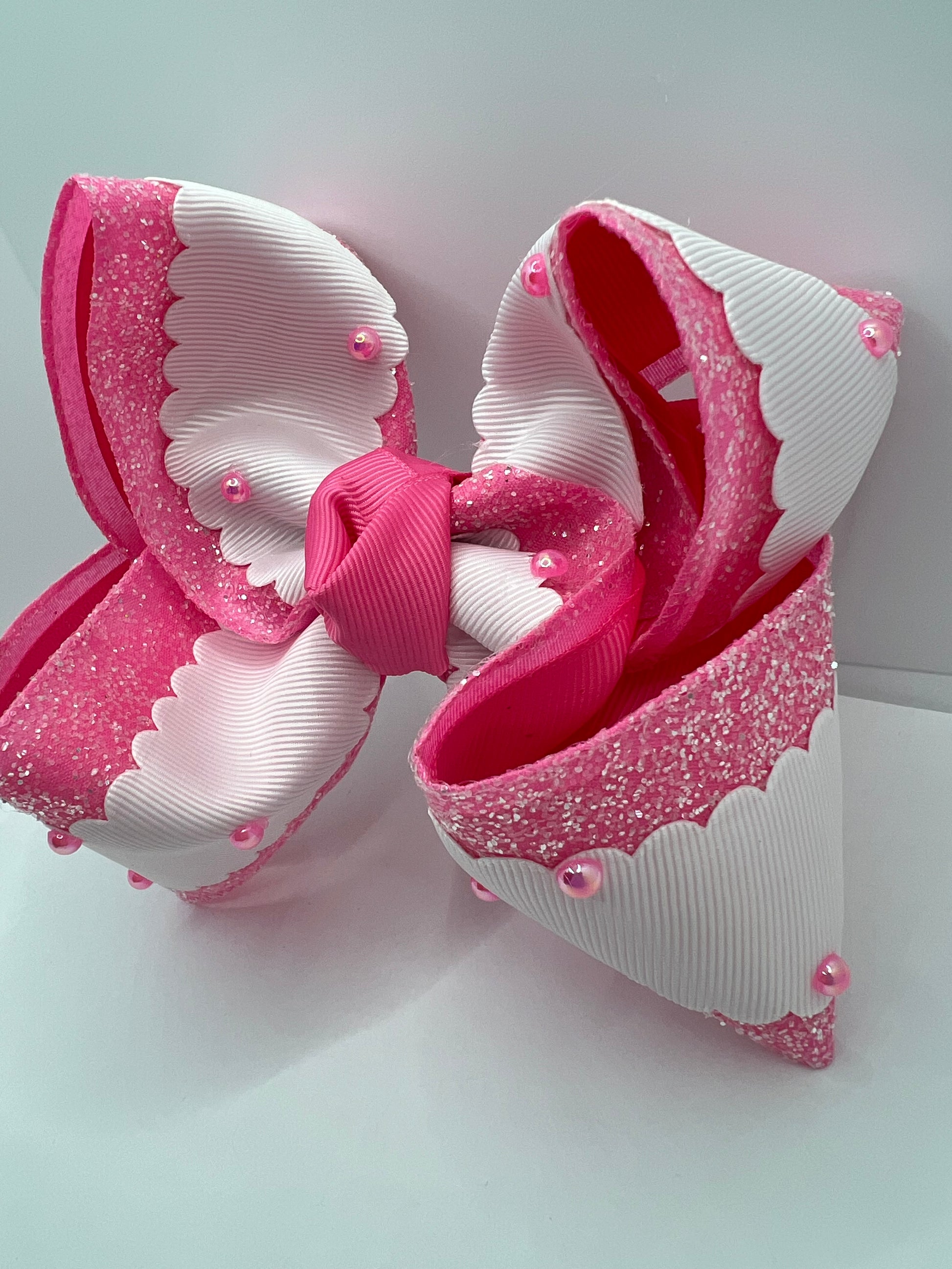 4 1/2” sugared pink on clip