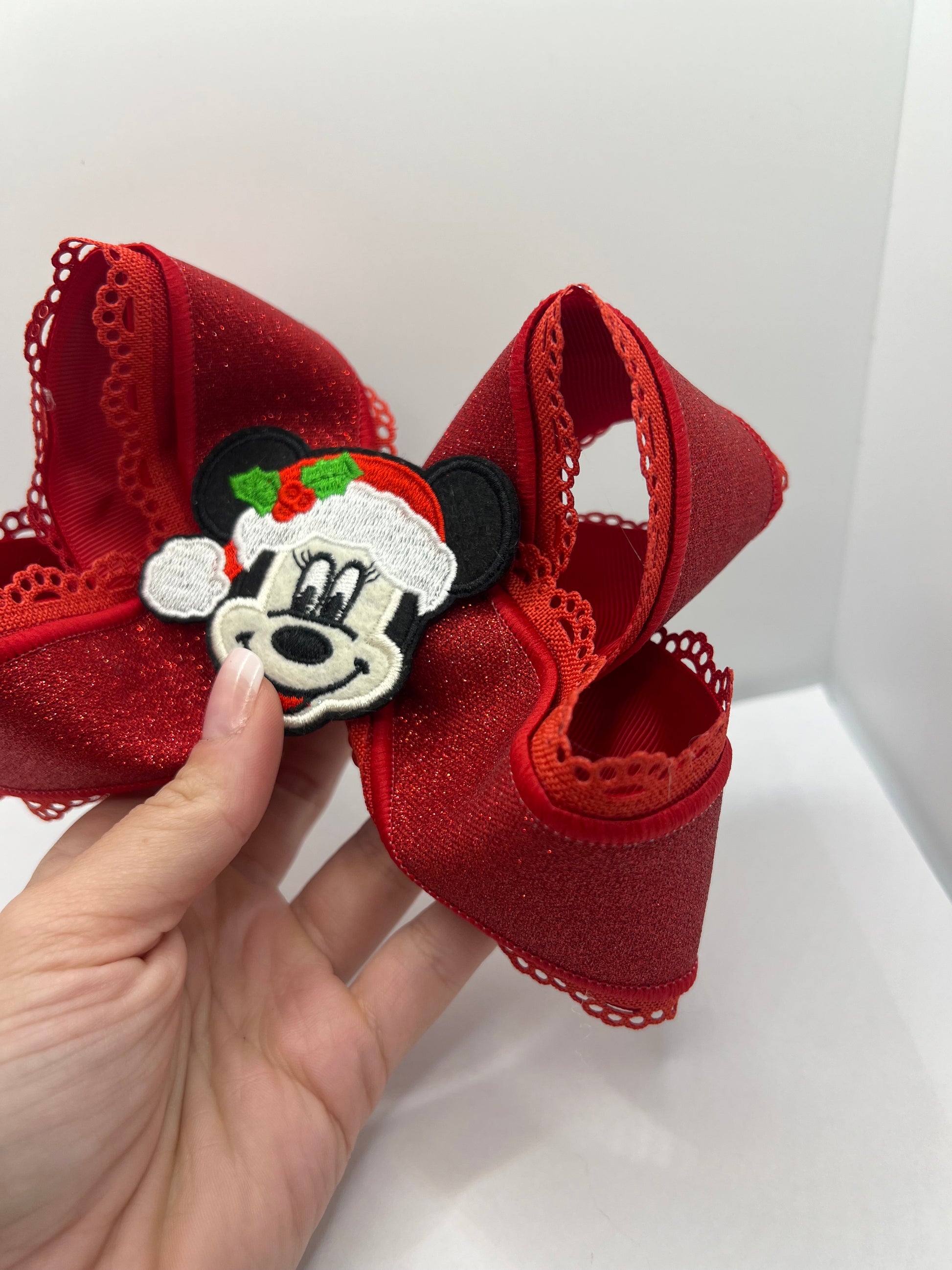 6” Santa mouse on clip