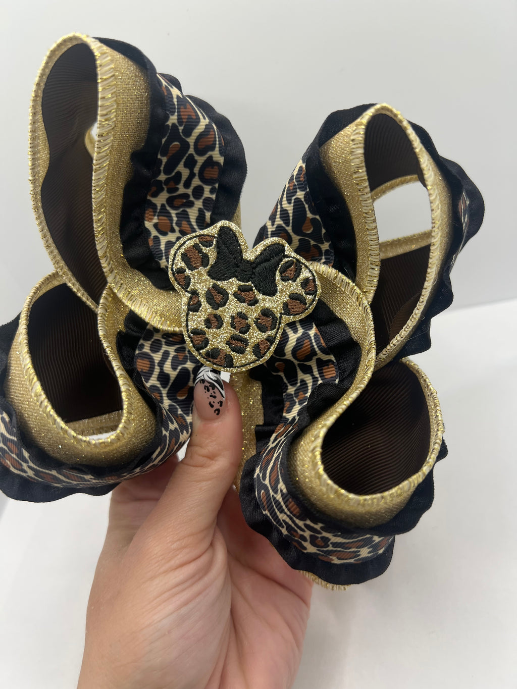 6” cheetah mouse on clip