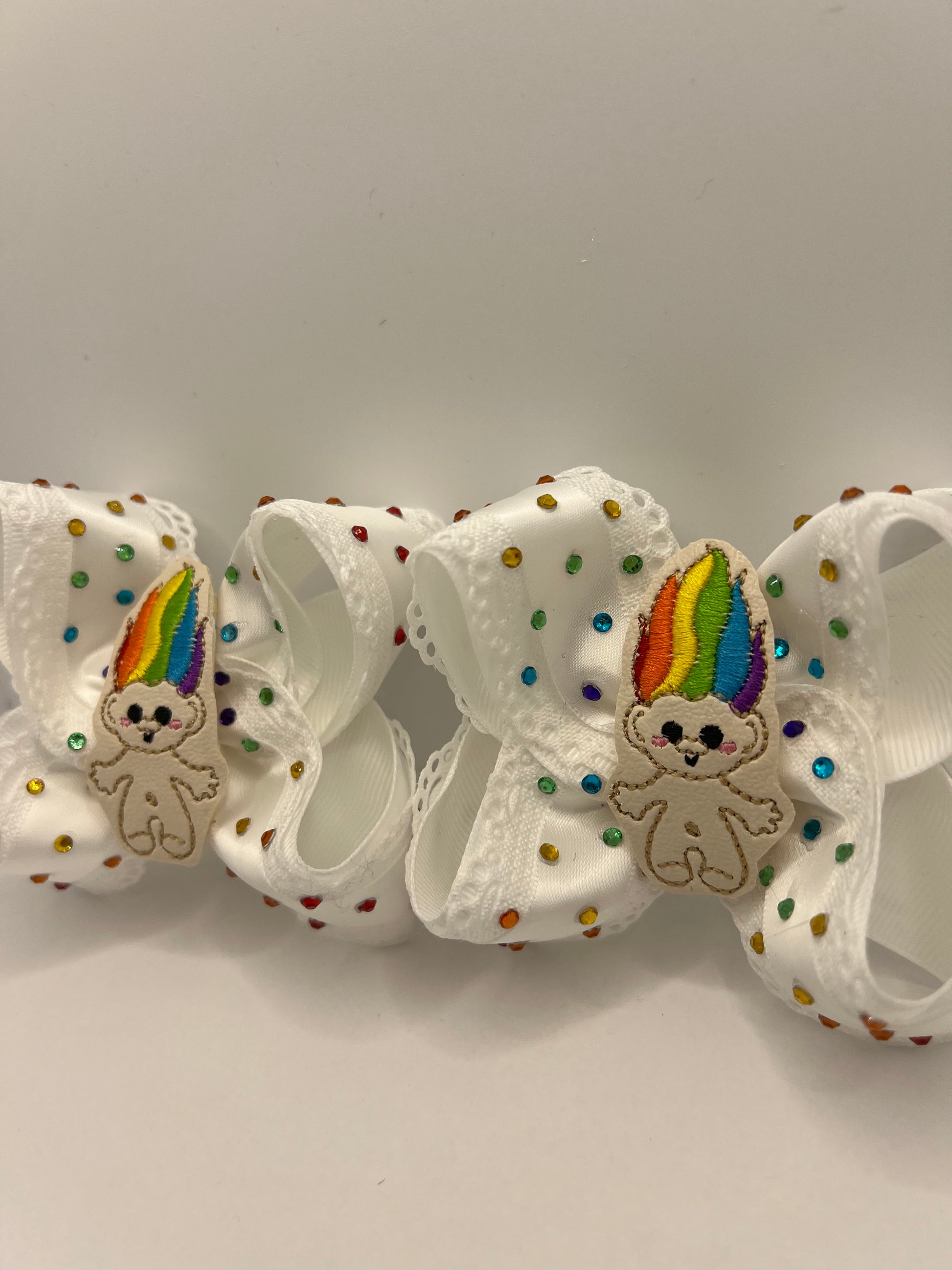 4” rainbow troll piggies