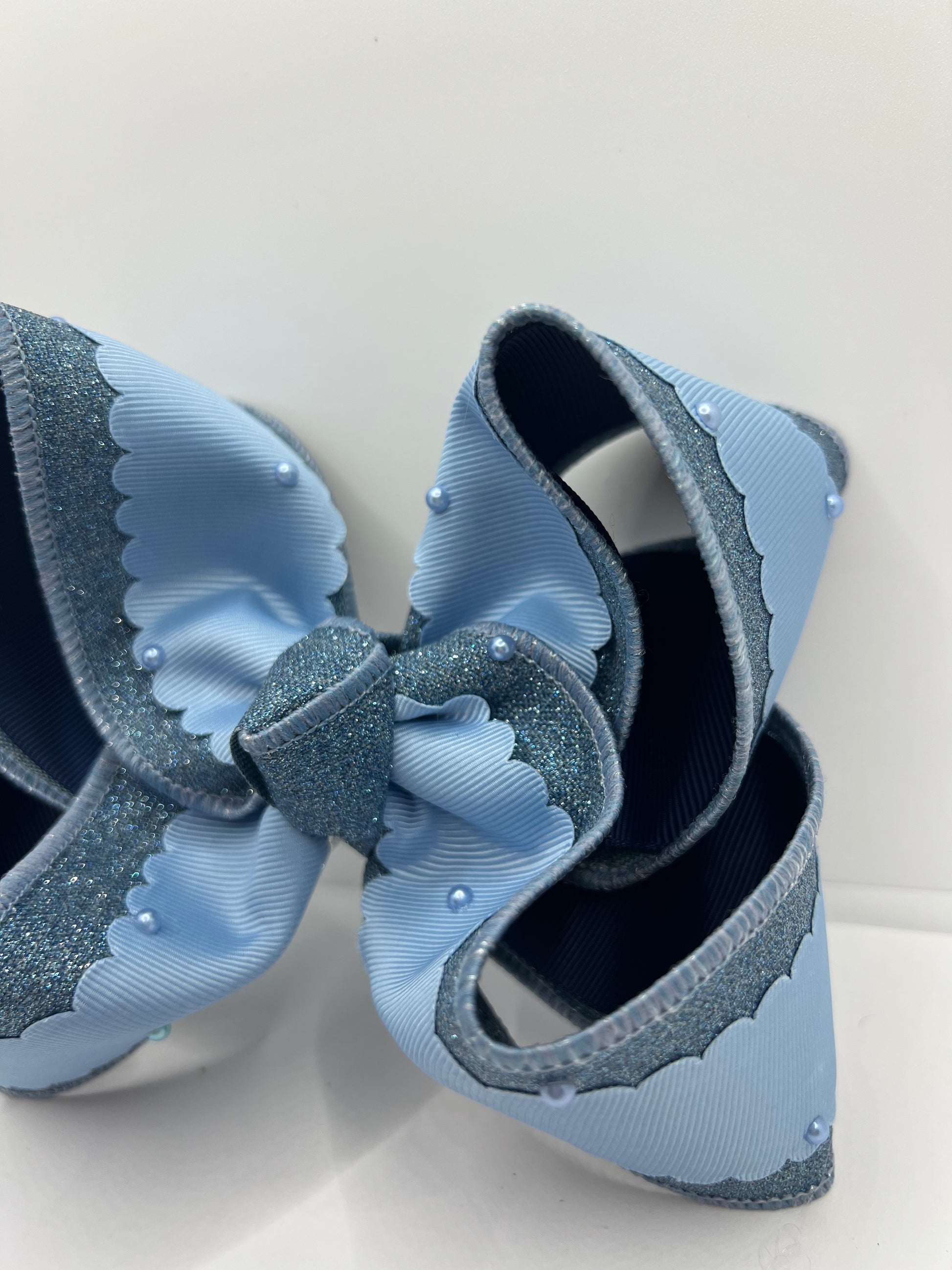 6” Denim Glitz on Clip