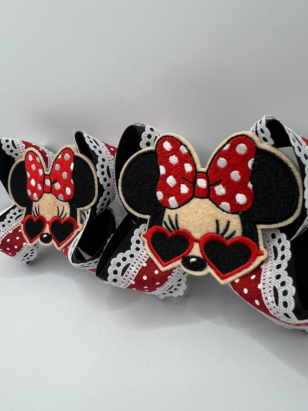 4” polka dot Minnie piggies