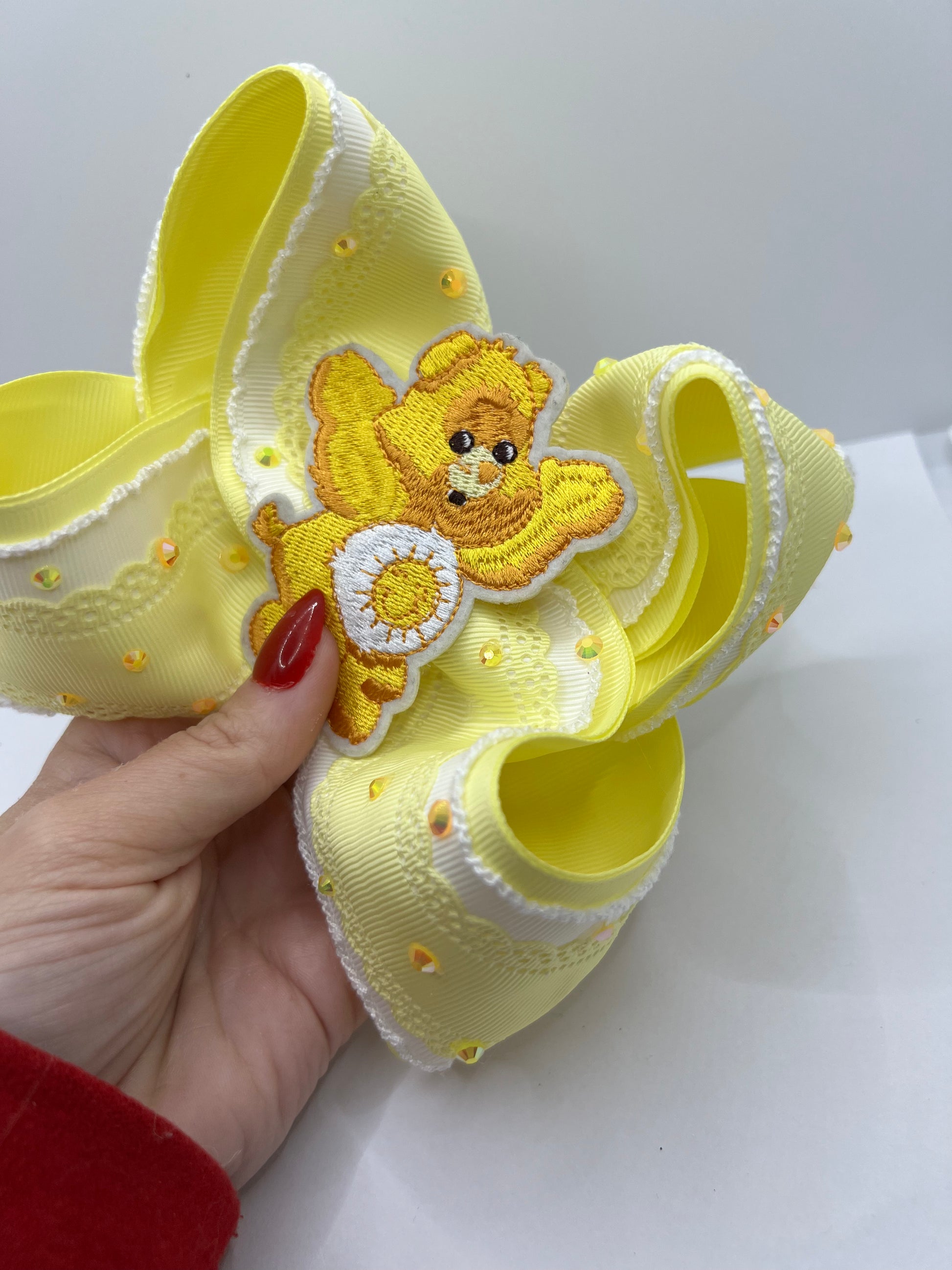 5” sunshine bear on clip