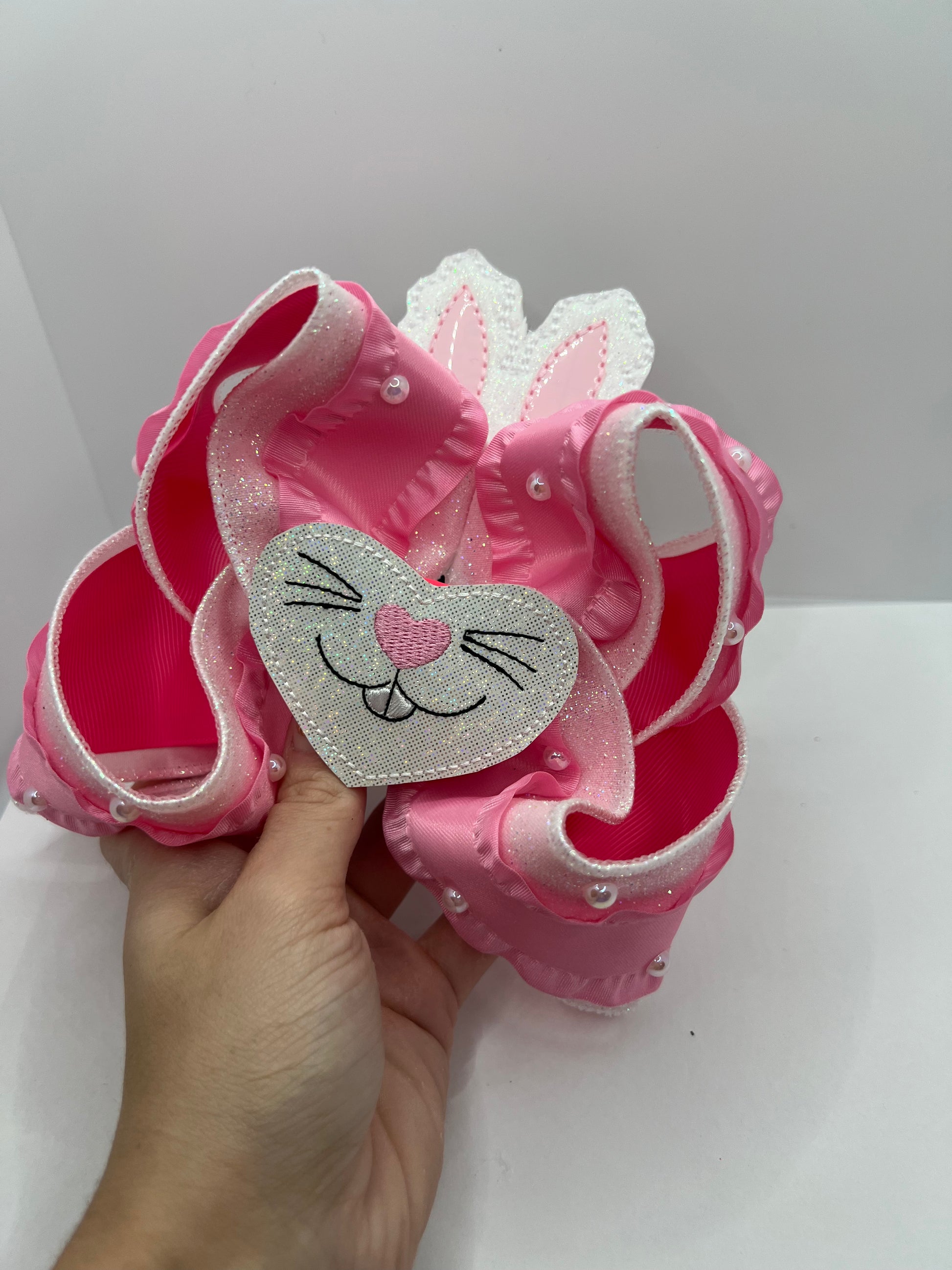 6” silly bunny on clip