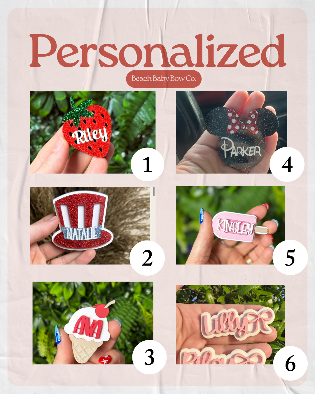 Spring Personalized Bows