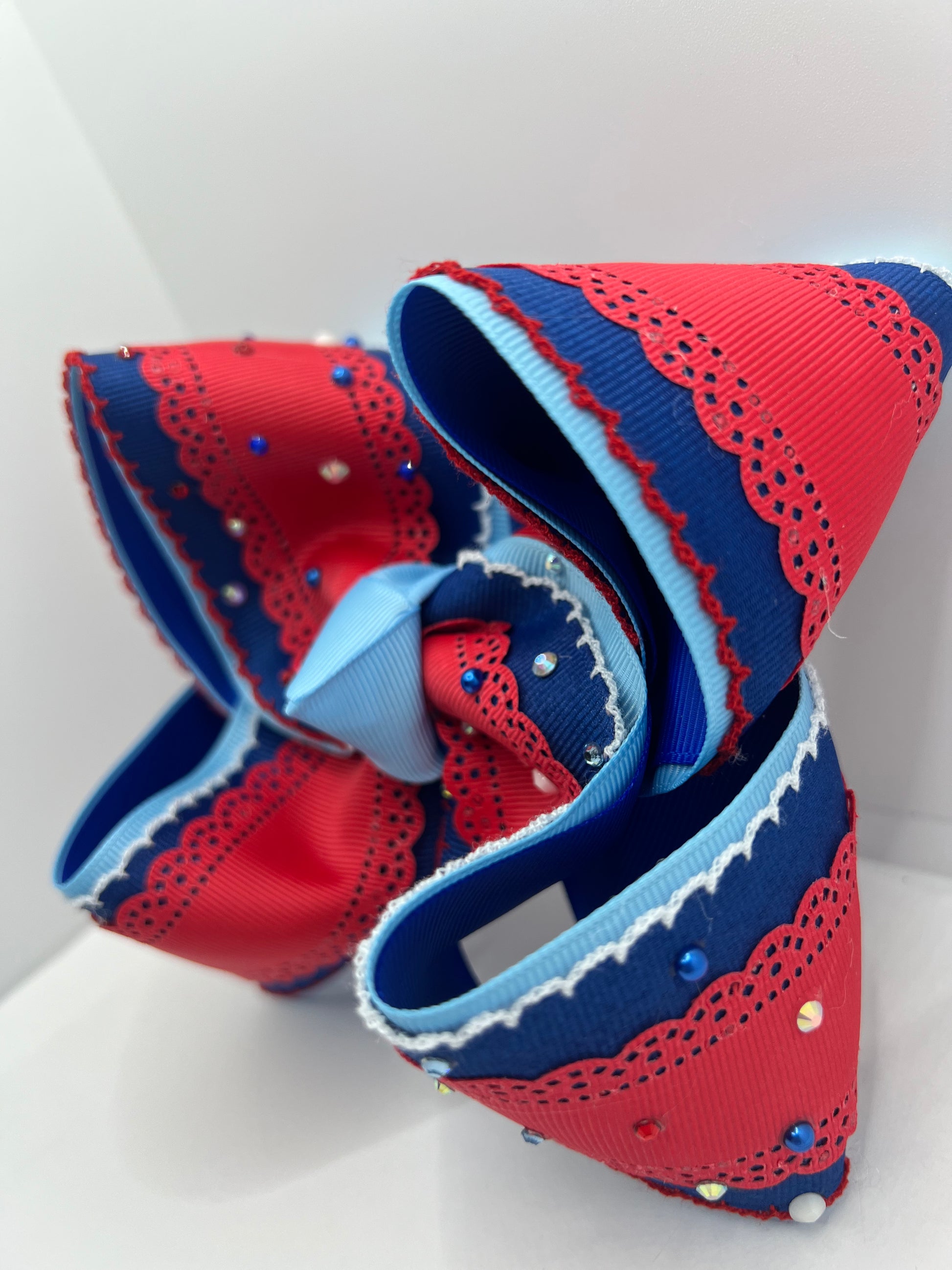 5” MS. red white and blue on clip