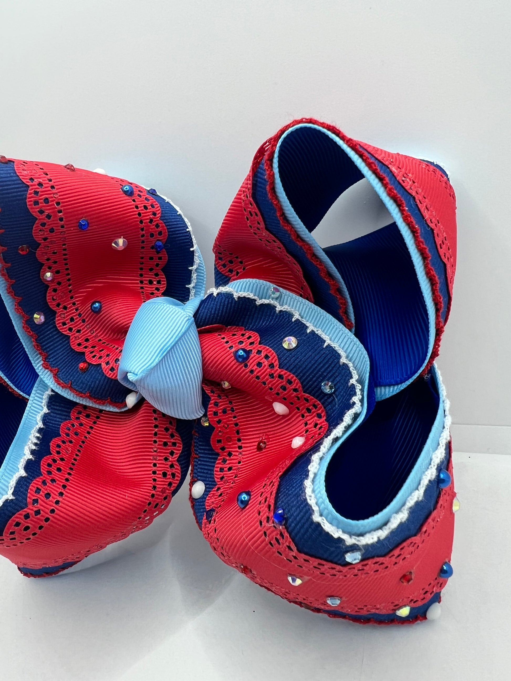 5” MS. red white and blue on clip
