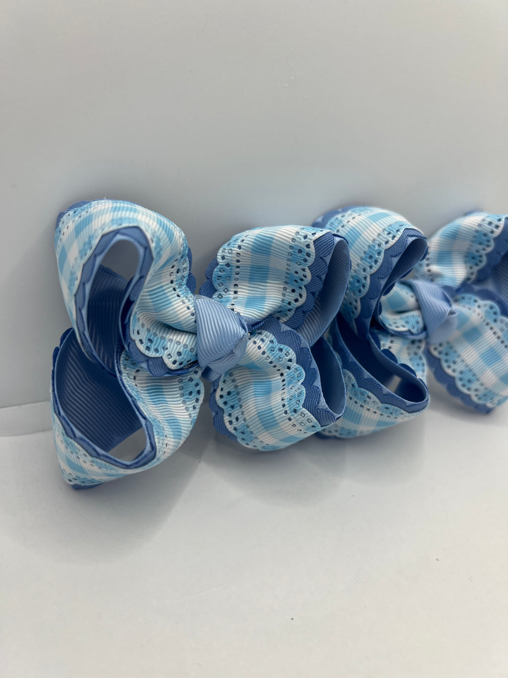 3” blue base plaid piggies