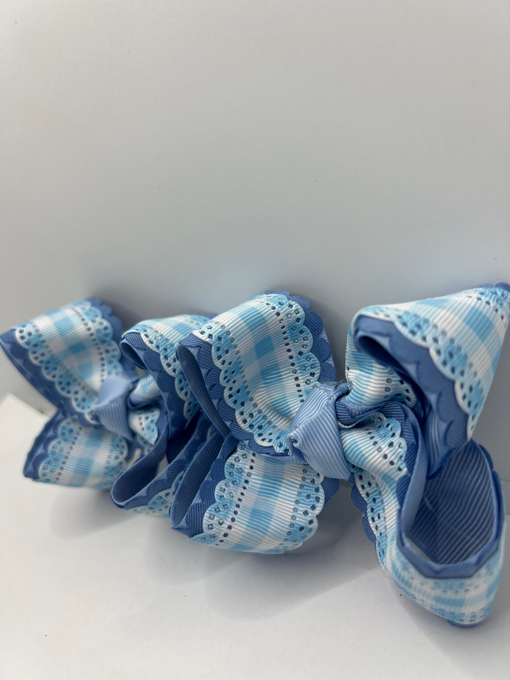 3” blue base plaid piggies