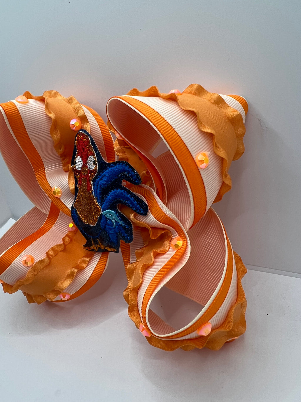 5” chicken ruffles on clip