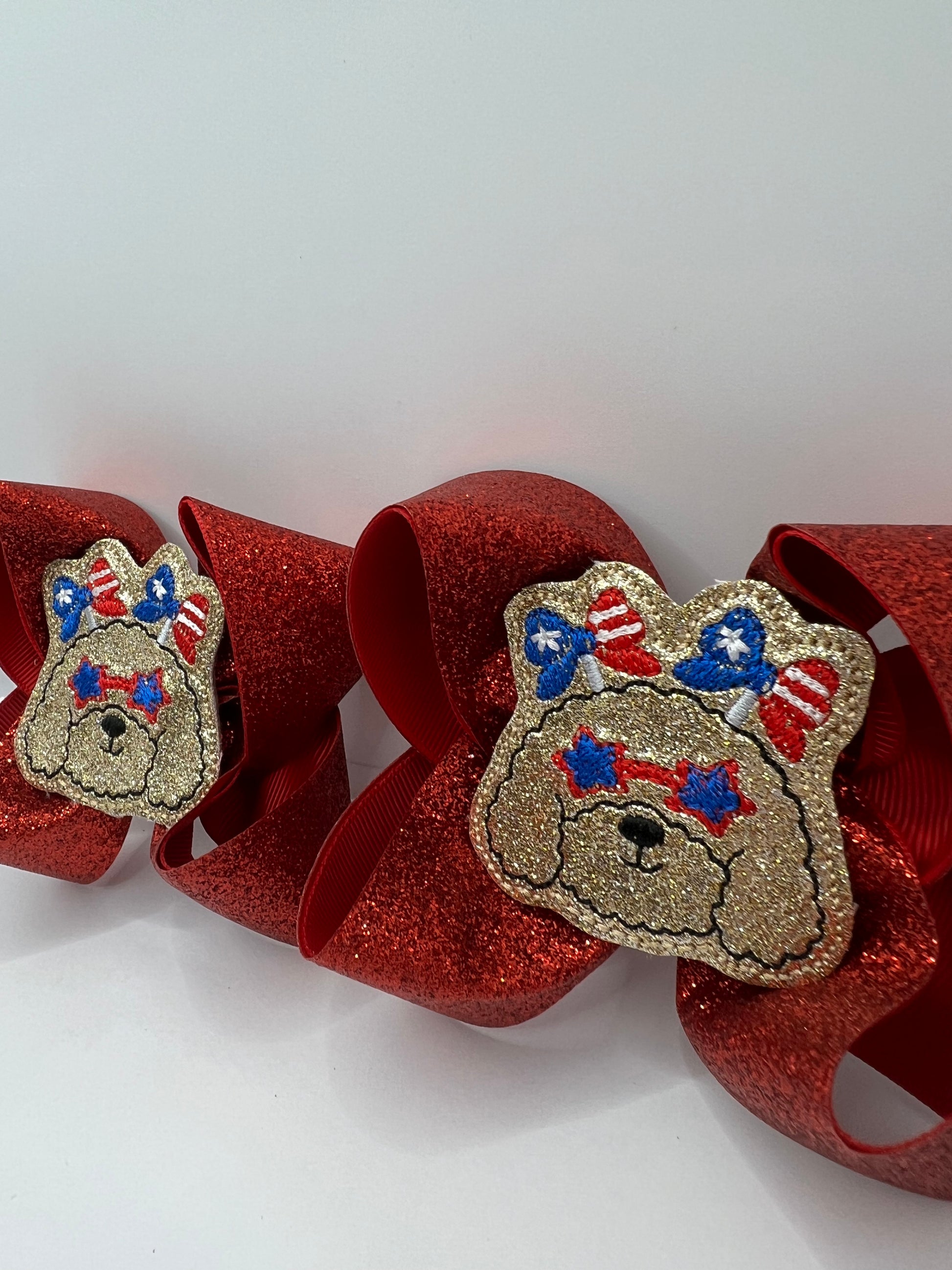 4” red white and doodle piggies